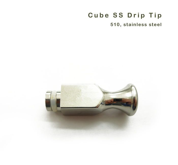 SS Cube Drip Tip für 510 und 901