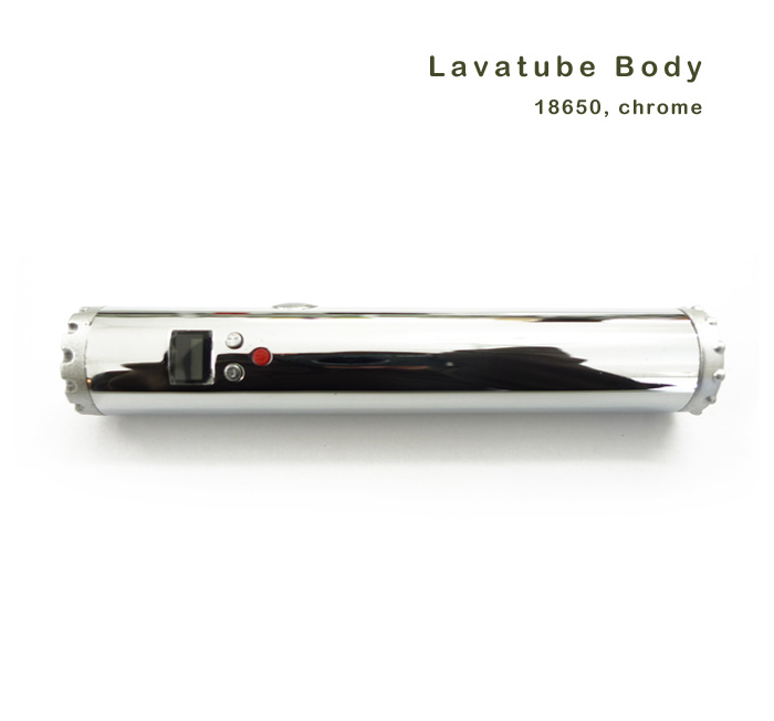 Lavatube Chrome 18650 Akkutr�ger mit variabler Spann. 3-6V Body