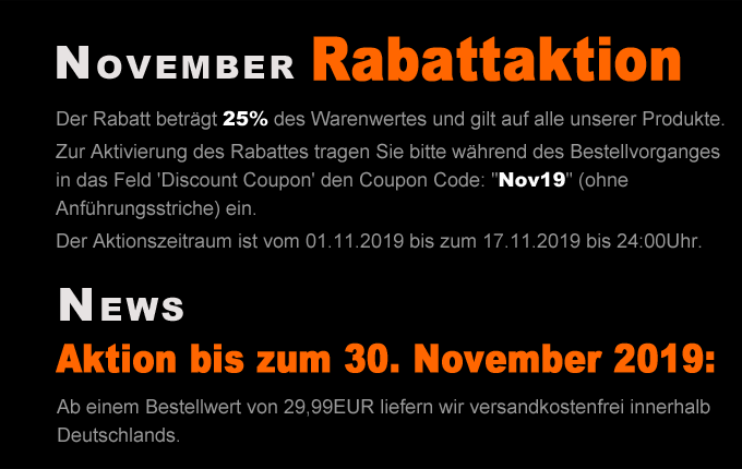 25% Rabattaktion + versandkostenfrei 25% Rabattaktion + versandkostenfrei