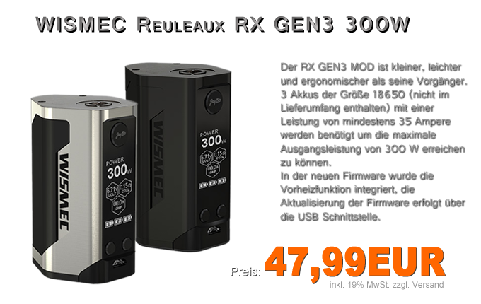WISMEC Reuleaux RX GEN3 300W WISMEC Reuleaux RX GEN3 300W