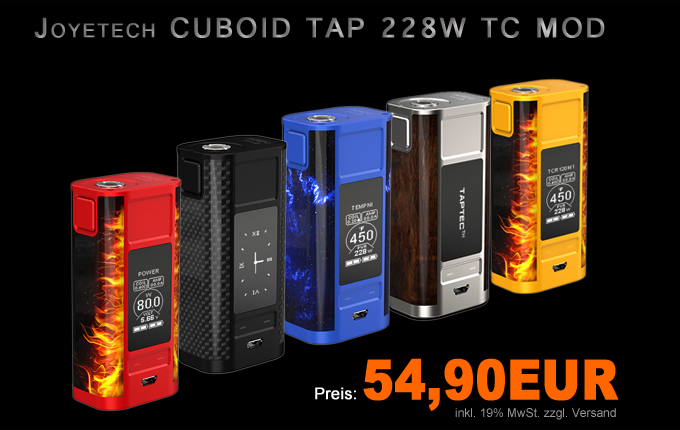 Joyetech CUBOID TAP 228W TC Joyetech CUBOID TAP 228W TC