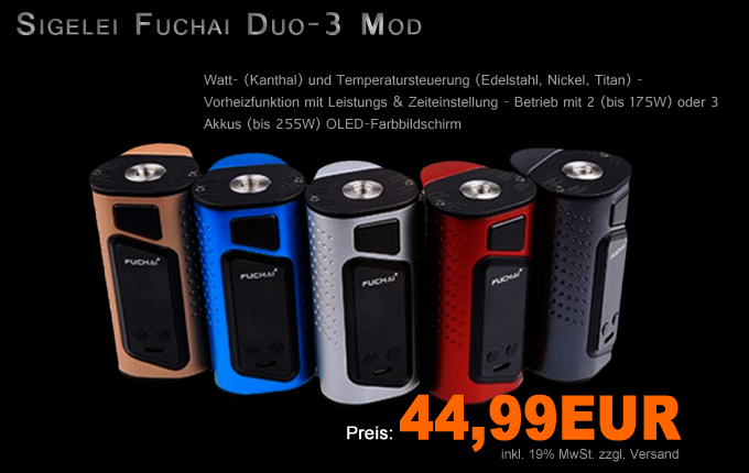 Sigelei Fuchai Duo 3 Mod Sigelei Fuchai Duo 3 Mod