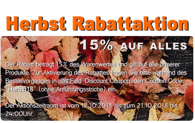 Herbst Rabattaktion Herbst Rabattaktion
