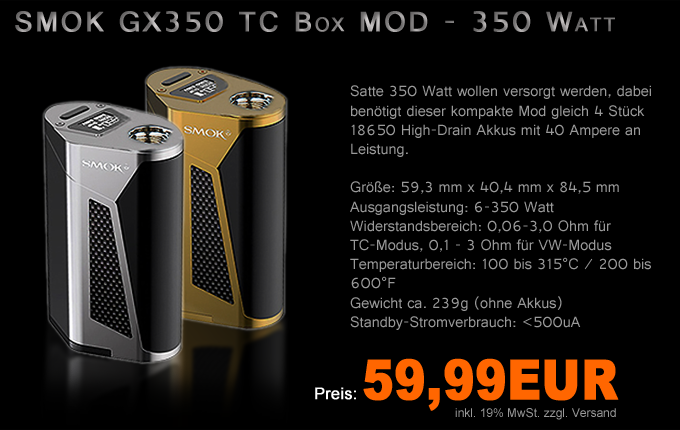 SMOK GX350 TC Box MOD SMOK GX350 TC Box MOD