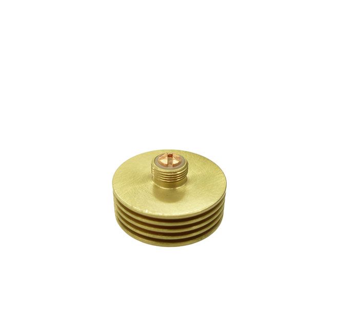 Tank Kühlkörper 22mm, mit 5 Kühlrippen, Gold